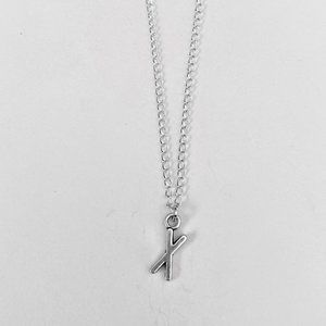 3 for $49 New Silver "X" Initial Necklace